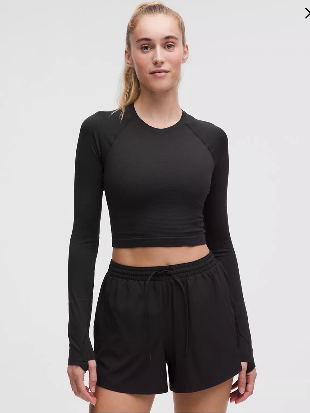 Lululemon Swiftly Tech Cropped Long-Sleeve Shirt 2.0